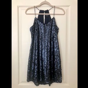 Navy Sequin Dress